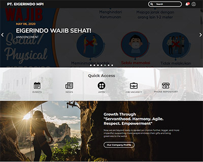 Pengembangan Web Portal Manajemen Informasi Karyawan PT Eigerindo Multi Produk Industri